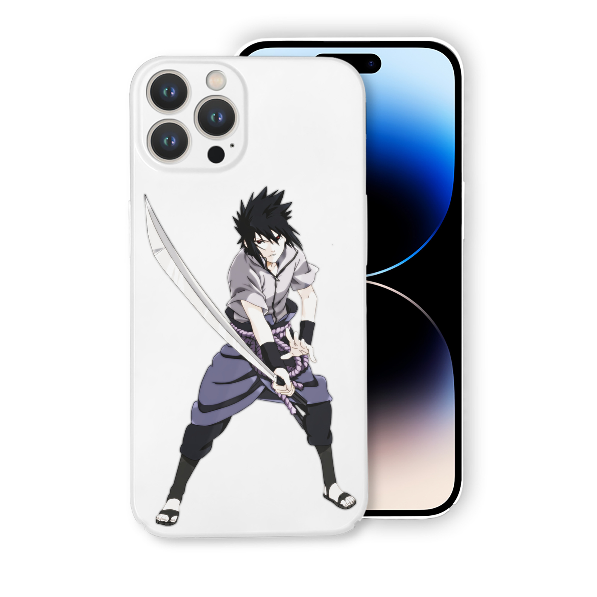 （画像用） NARUTO -ナルト- うちは サスケ Uchiha Sasuke 【iPhone 14シリーズ対応】ハードケース